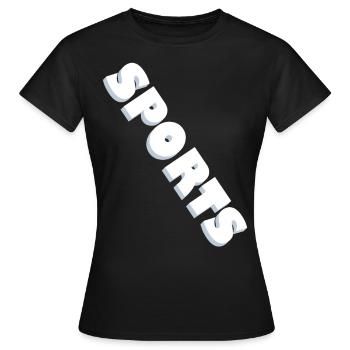 Sports Sport - Women's T-Shirt - black - Front - AI Model Female 172 dark (172cm)