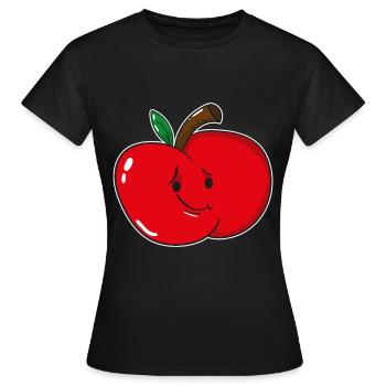 Fruit de pomme fruit - T-shirt Femme - noir - Devant - AI Model Female 172 dark (172cm)
