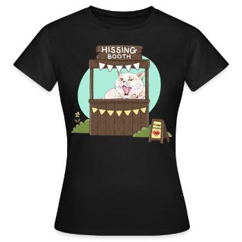 Free Hisses - Hissing Booth - Women's T-Shirt - black - Front - AI Model Female 172 dark (172cm)