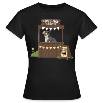 Free Hisses - Hissing Booth - Women's T-Shirt - black - Front - AI Model Female 172 dark (172cm)