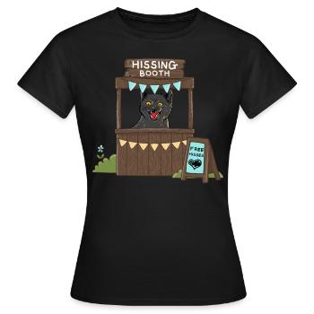 Free Hisses - Hissing Booth - Women's T-Shirt - black - Front - AI Model Female 172 dark (172cm)