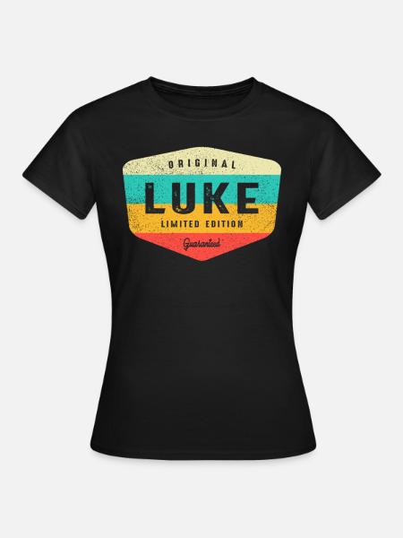 Luke Personalisierter Name - Luke - Frauen T-Shirt - Schwarz