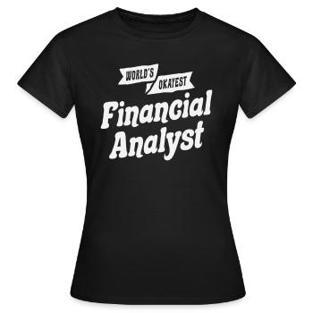 Der beste Finanzanalyst der Welt - Frauen T-Shirt - Schwarz - Vorne - AI Model Female 172 dark (172cm)