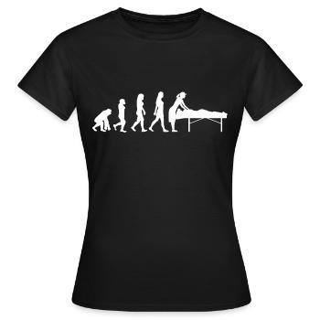 Physiotherapeutin - Frauen T-Shirt - Schwarz - Vorne - AI Model Female 172 dark (172cm)