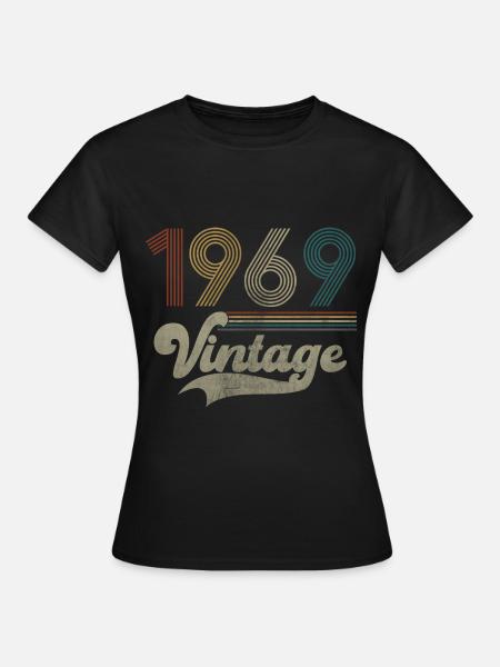 Vintage Birthday 1969 - Frauen T-Shirt - Schwarz