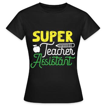 Lehrer Lehrerin Grundschullehrer Schule Lehramt - Frauen T-Shirt - Schwarz - Vorne - AI Model Female 172 dark (172cm)