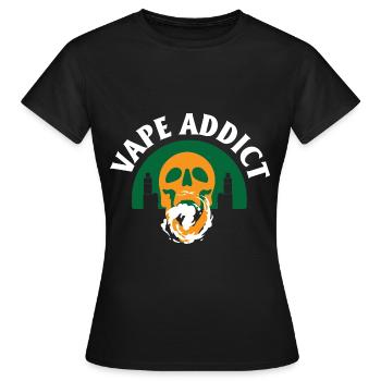 E-Cigarette E-Shisha Vapor Liquid - Women's T-Shirt - black - Front - AI Model Female 172 dark (172cm)