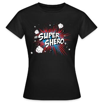 Shero - Frauen T-Shirt - Schwarz - Vorne - AI Model Female 172 dark (172cm)