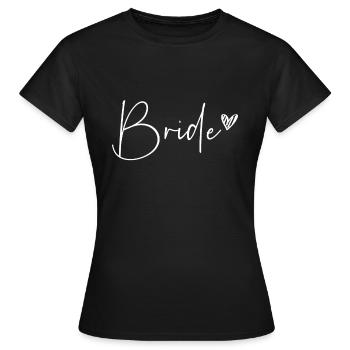 la mariée - T-shirt Femme - noir - Devant - AI Model Female 172 dark (172cm)