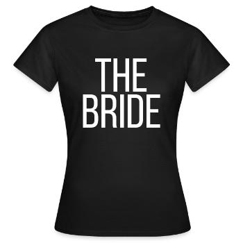 La mariée - T-shirt Femme - noir - Devant - AI Model Female 172 dark (172cm)