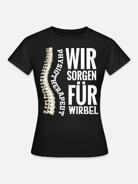 Physiotherapeut Physio Geschenk Physiotherapie - Frauen T-Shirt - Schwarz