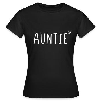 Auntie - Frauen T-Shirt - Schwarz - Vorne - AI Model Female 172 dark (172cm)