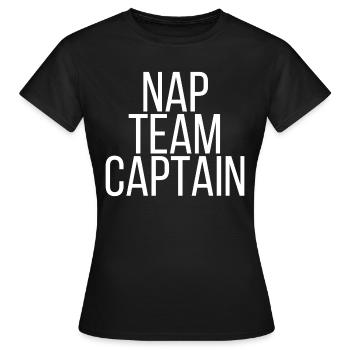 Nap Team Captain - Frauen T-Shirt - Schwarz - Vorne - AI Model Female 172 dark (172cm)