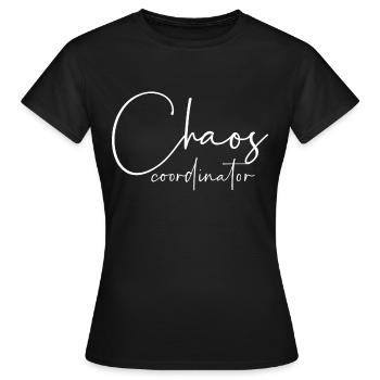 Coordinateur du chaos - T-shirt Femme - noir - Devant - AI Model Female 172 dark (172cm)