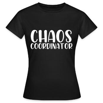 Coordinateur du chaos - T-shirt Femme - noir - Devant - AI Model Female 172 dark (172cm)