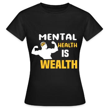 Yoga de méditation auto-guérisseur - T-shirt Femme - noir - Devant - AI Model Female 172 dark (172cm)