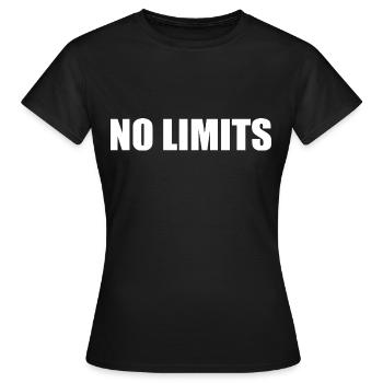 No limits - Frauen T-Shirt - Schwarz - Vorne - AI Model Female 172 dark (172cm)