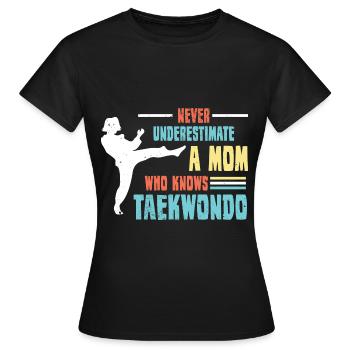 Arts martiaux Autodéfense Arts martiaux - T-shirt Femme - noir - Devant - AI Model Female 172 dark (172cm)