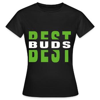 Meilleurs amis Meilleurs bourgeons Meilleur ami - T-shirt Femme - noir - Devant - AI Model Female 172 dark (172cm)