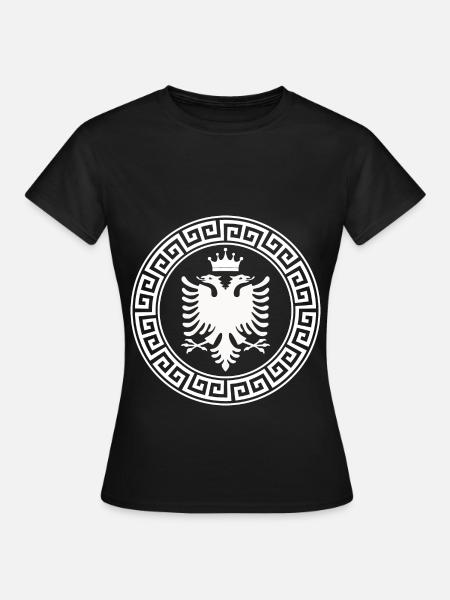 Albanischer Doppeladler für Patriot National von - Frauen T-Shirt - Schwarz