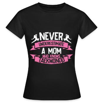 Arts martiaux Autodéfense Arts martiaux - T-shirt Femme - noir - Devant - AI Model Female 172 dark (172cm)