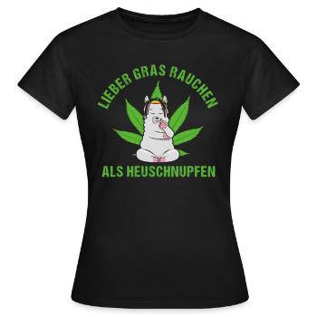 Spruch Kiffer - Frauen T-Shirt - Schwarz - Vorne - AI Model Female 172 dark (172cm)