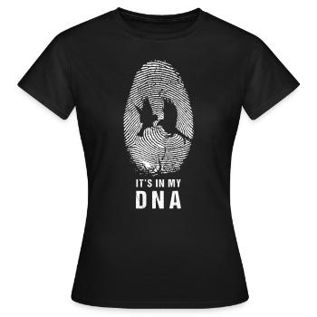 DNA Vogelliebhaber Ornithologe - Frauen T-Shirt - Schwarz - Vorne - AI Model Female 172 dark (172cm)