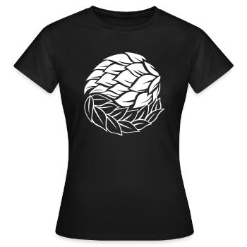 Brasseur de bière Maître brasseur Yin Yang - T-shirt Femme - noir - Devant - AI Model Female 172 dark (172cm)