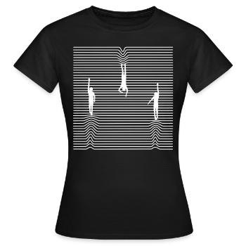 Schwimmer Sportschwimmer Schwimmen - Frauen T-Shirt - Schwarz - Vorne - AI Model Female 172 dark (172cm)