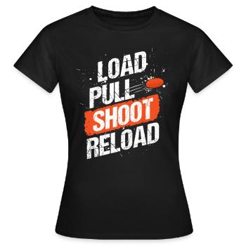 Sports shooter club de tir au pigeon d'argile - T-shirt Femme - noir - Devant - AI Model Female 172 dark (172cm)