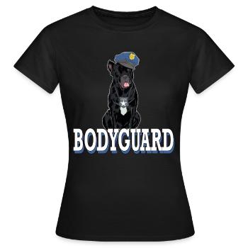 Cane Corso Bodyguard Security protection chien - T-shirt Femme - noir - Devant - AI Model Female 172 dark (172cm)