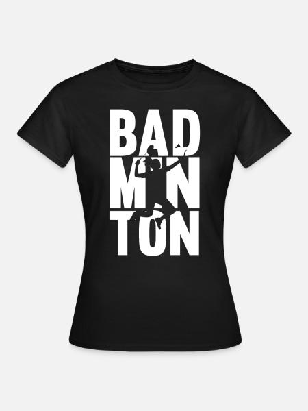 Badminton - Frauen T-Shirt - Schwarz
