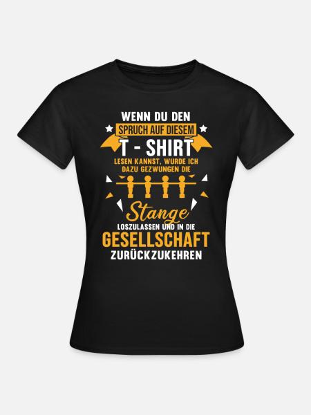Tischfußball - Frauen T-Shirt - Schwarz