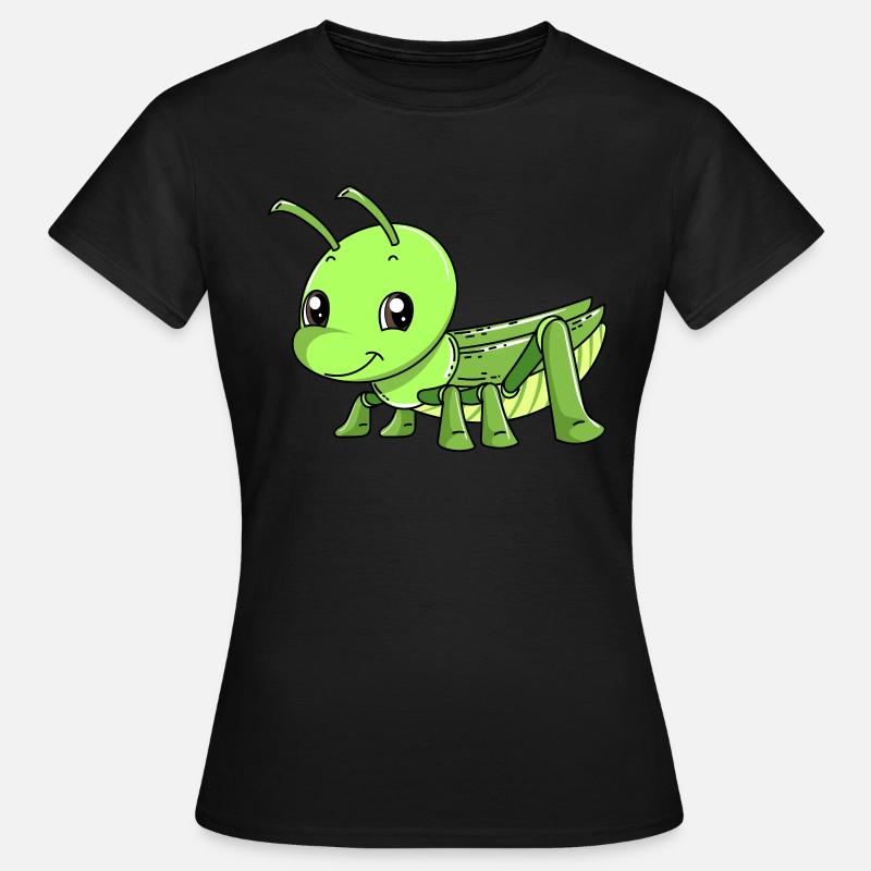 Cute grasshopper design for a grasshopper - Women's T-Shirt - black