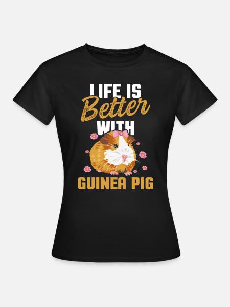 Meerschwein Spruch für einen Meerschweinchen - Dame-T-shirt - sort