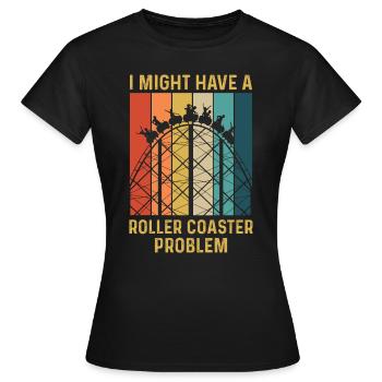 Amusement park design for an amusement park expert - Women's T-Shirt - black - Front - AI Model Female 172 dark (172cm)