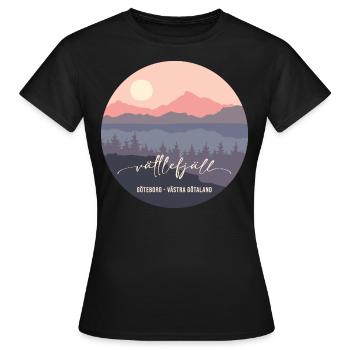 Vättlefjäll - Nature Reserve - Women's T-Shirt - black - Front - AI Model Female 172 dark (172cm)