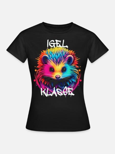 Graffiti Igelklasse Grundschule Klassentier - Frauen T-Shirt - Schwarz