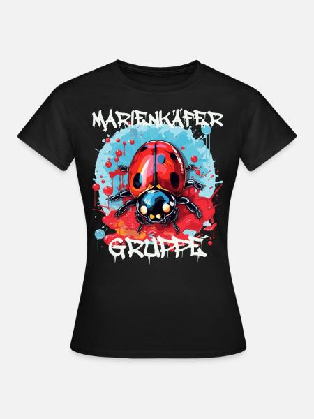 Marienkäfergruppe Kindergarten Gruppentier - Frauen T-Shirt - Schwarz