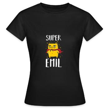 Emil - T-shirt Femme - noir - Devant - AI Model Female 172 dark (172cm)