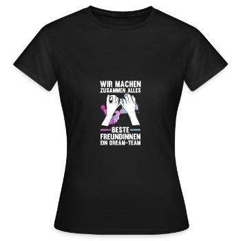 Meilleur ami - T-shirt Femme - noir - Devant - AI Model Female 172 dark (172cm)