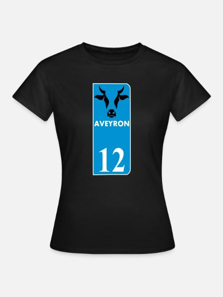 Aveyron - T-shirt Femme - noir