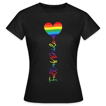 Plein de fierté - T-shirt Femme - noir - Devant - AI Model Female 172 dark (172cm)