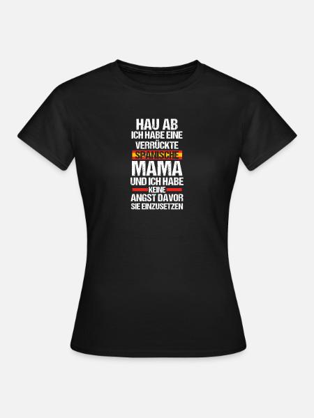Spanier Mama Mutter Spanien - Frauen T-Shirt - Schwarz