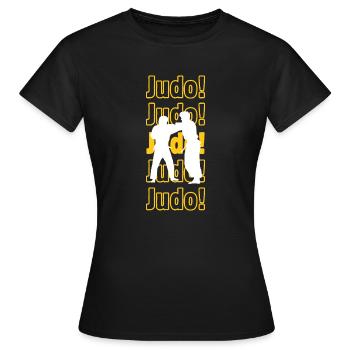 Judo judo judo - T-shirt Femme - noir - Devant - AI Model Female 172 dark (172cm)
