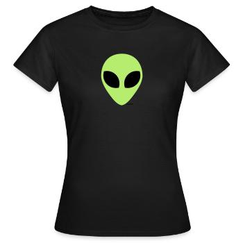Alien - Frauen T-Shirt - Schwarz - Vorne - AI Model Female 172 dark (172cm)