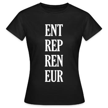 Entrepreneur - T-shirt Femme - noir - Devant - AI Model Female 172 dark (172cm)