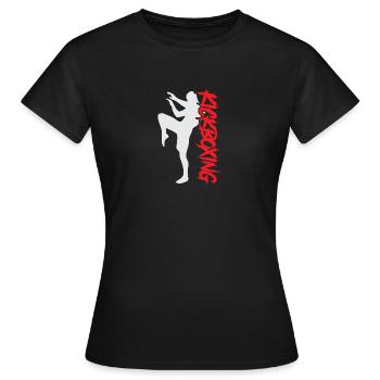Kickboxing - Frauen T-Shirt - Schwarz - Vorne - AI Model Female 172 dark (172cm)