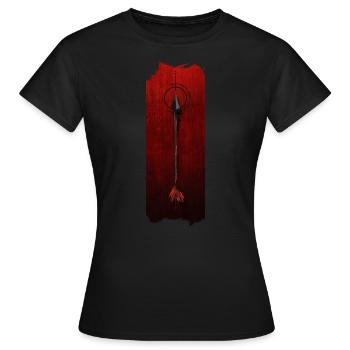 Piercing Precision: Arrow - Women's T-Shirt - black - Front - AI Model Female 172 dark (172cm)