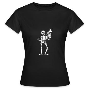 Hornist Waldhorn - Frauen T-Shirt - Schwarz - Vorne - AI Model Female 172 dark (172cm)